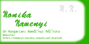 monika namenyi business card